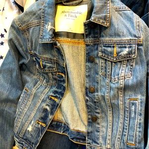 Abercrombie distressed Jean jacket size 2
